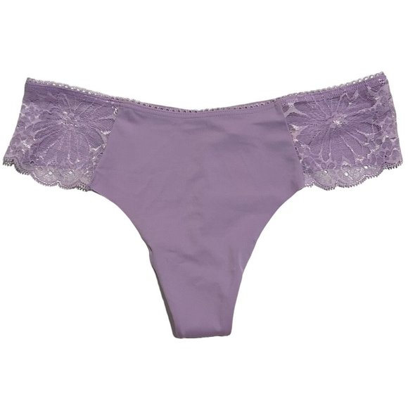 Victoria's Secret Other - NWT VICTORIA'S SECRET Thong Pantie/Underwear Sz XL Purple Lace